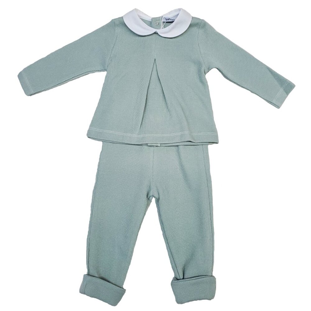 Babidu Canutillo Shirt and Pant Set - Dusty Green - NEW